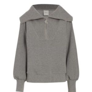 Varley Vine Half Zip Pullover, Grey Marl, XS